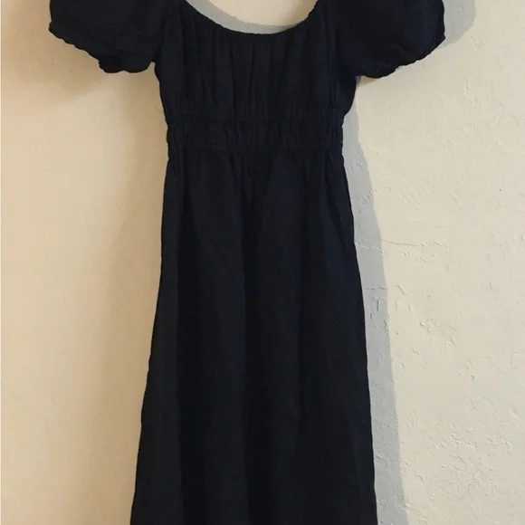 Faithful The Brand 100% Linen Midi Dress 4 Black Spring Festival Party B… - Picture 10 of 11